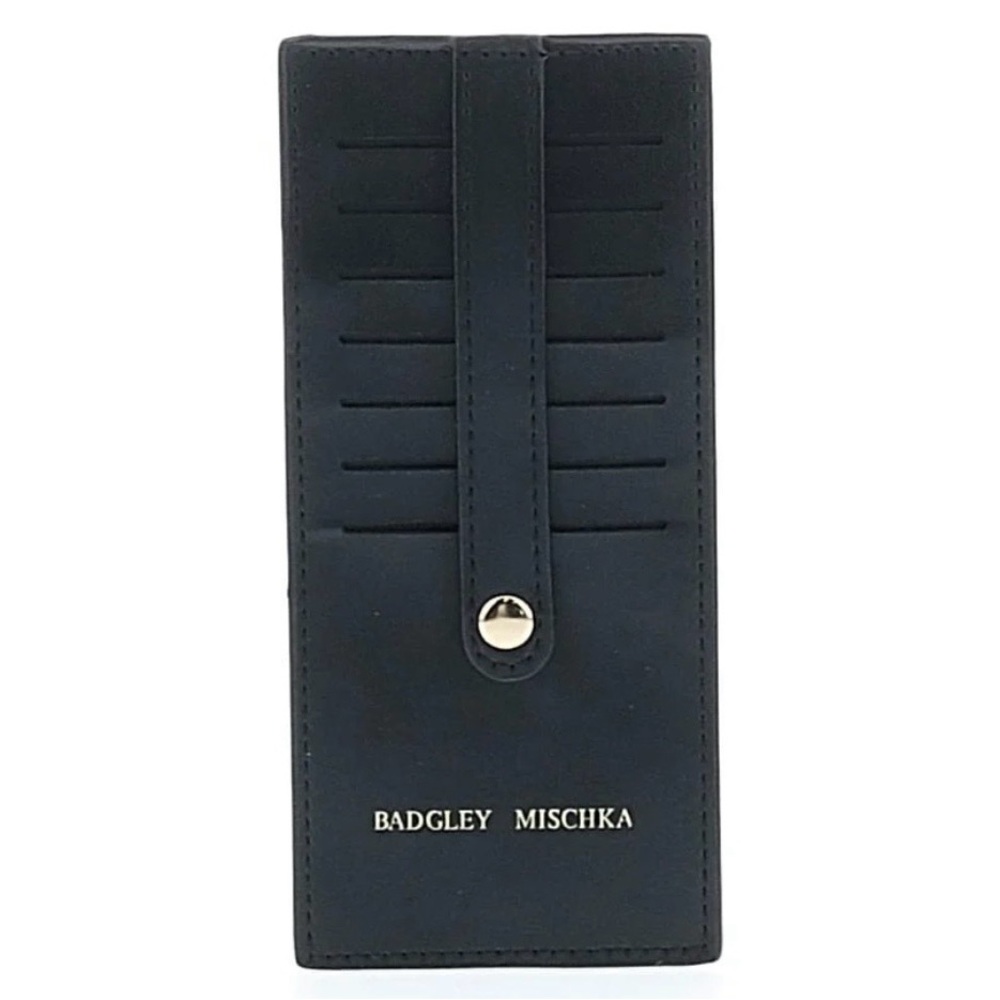 Badgley Mischka Midnight Black Card Holder